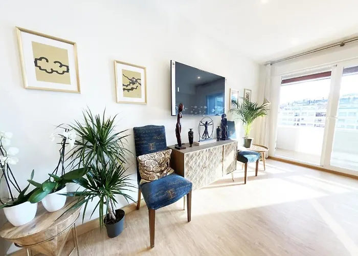 公寓 Paradise Luxurious Apartment, 3 Double For 6 Guests, 4 Beds, Terrace, Jacuzzi, Free Parking, New